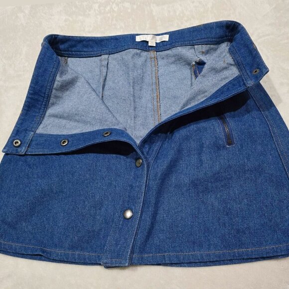 JOA Denim Mini Skirt – Button Front, Dual Pockets, Y2K Utility – Sz S EUC - Picture 5 of 9